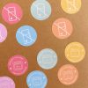 Stickers a color (Indicaciones pastelería) ♡