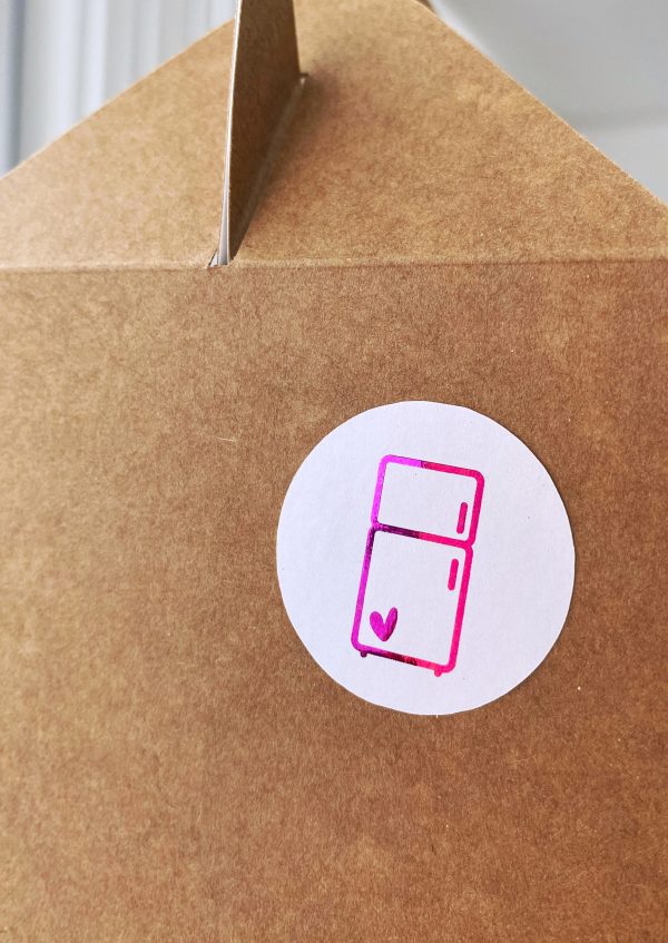 Stickers con foil (Indicaciones pastelería) ♡