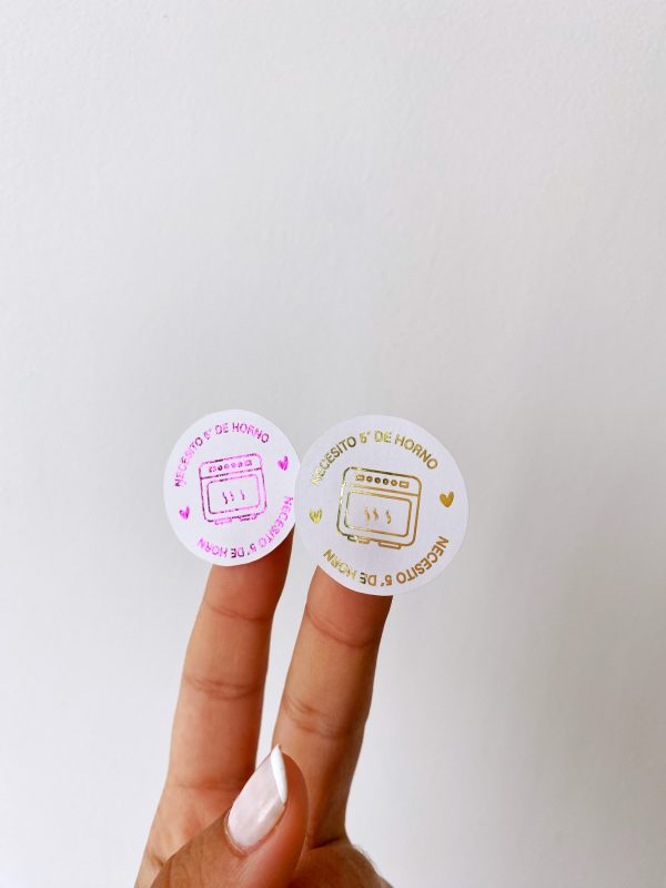 Stickers con foil (Indicaciones pastelería) ♡ - Image 5