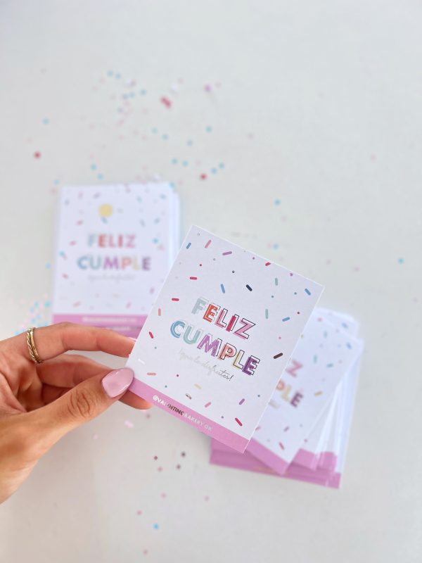 Tarjetas feliz cumple / feliz día (x25u) ♡