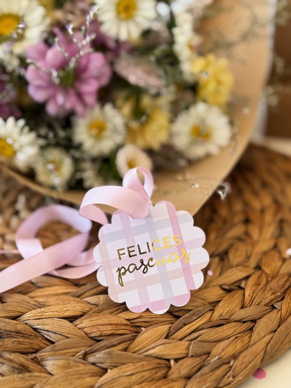 Tags felices pascuas (x12u) ✿