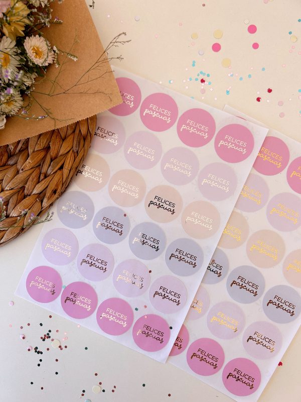Stickers felices pascuas (x12 o 24u) ✿ - Image 8