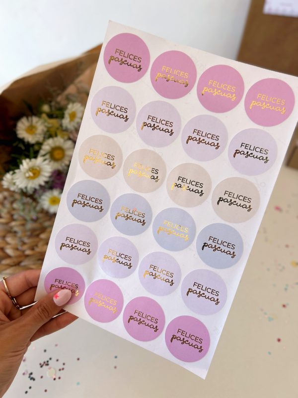 Stickers felices pascuas (x12 o 24u) ✿ - Image 4