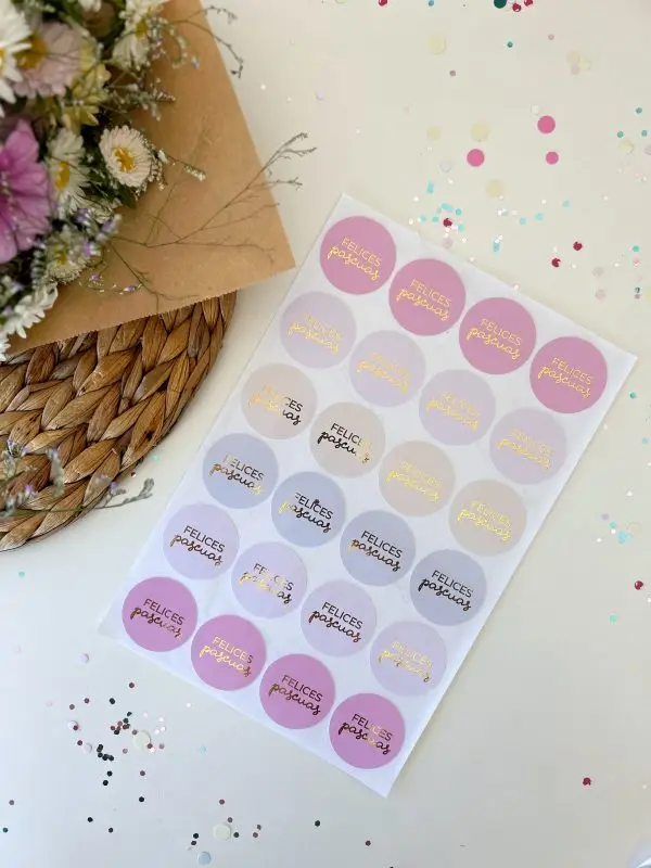 Stickers felices pascuas (x12 o 24u) ✿ - Image 6