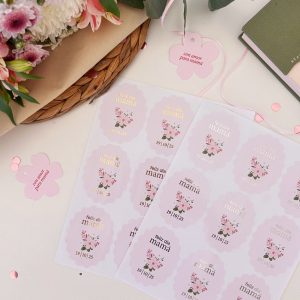 Stickers  “feliz día mamá” (x15u)🌸