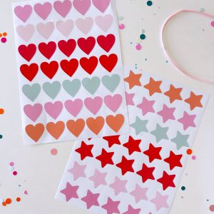 Stickers estrellas o corazones (x35u) ☺