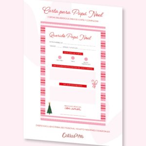 Carta Imprimible a Papá Noel ✧˖°.