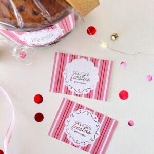 Etiqueta FELICES FIESTAS! (x12u) ✧˖°.