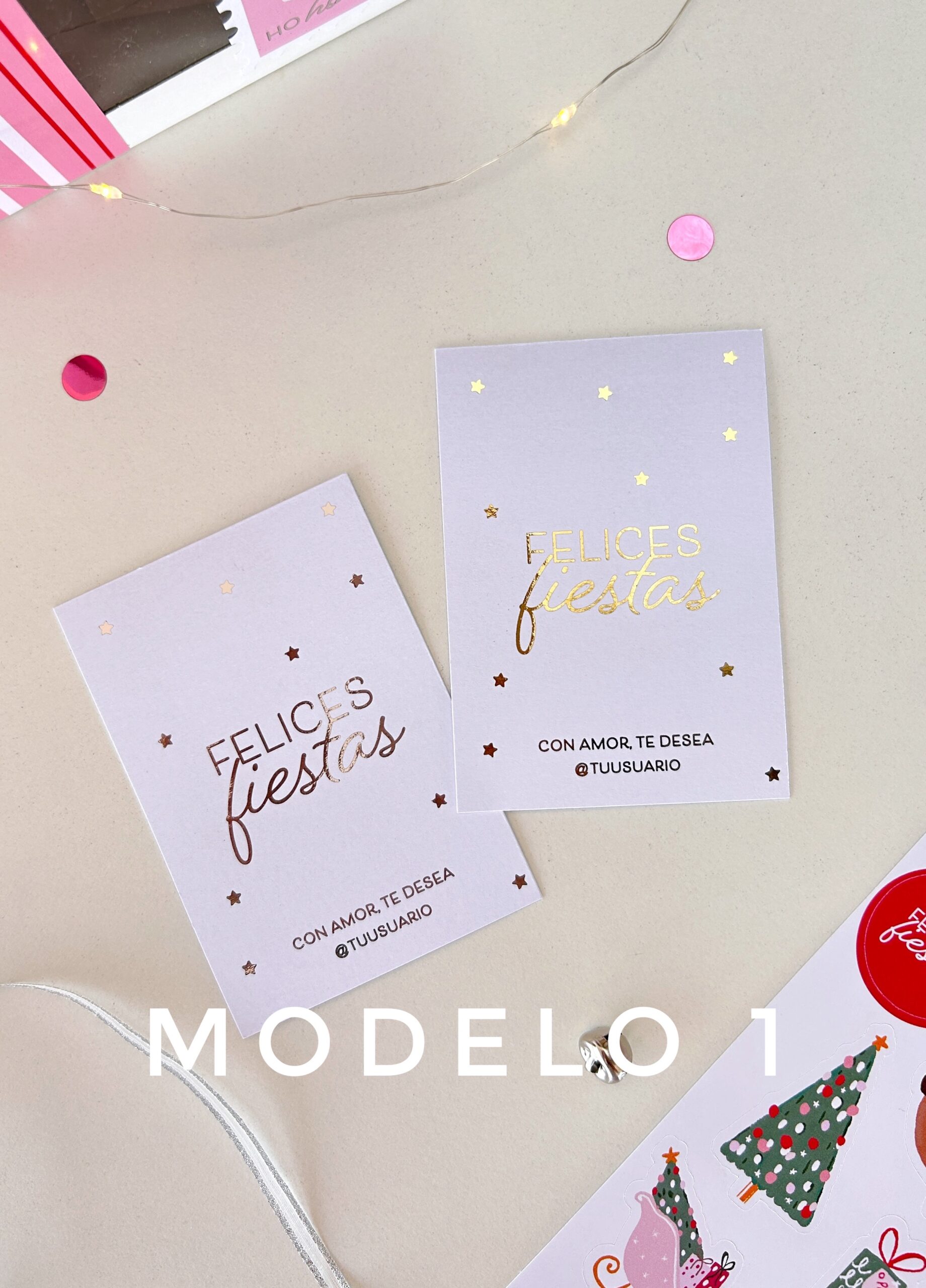 Tarjetas Felices Fiestas (x12u) ✧˖°. - Image 4