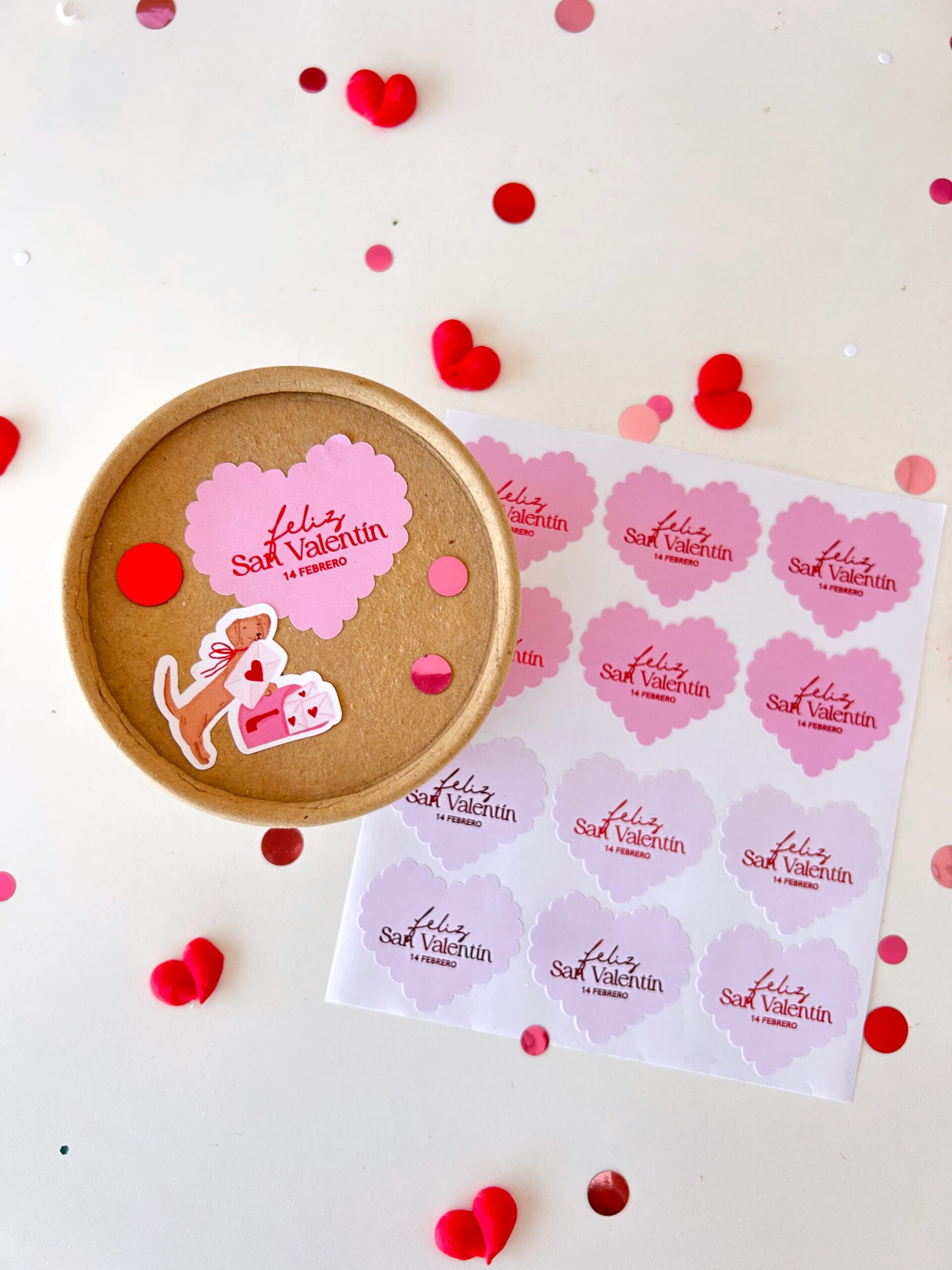 Stickers San Valentín (x12u) ♥︎