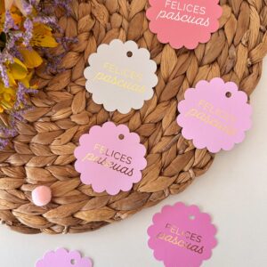 Tags pascuas (x12u) ✿