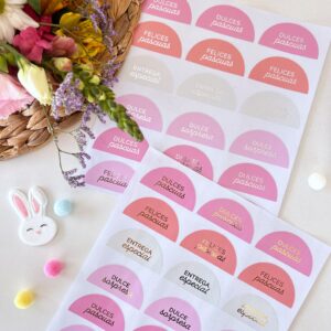 Stickers dulces pascuas (x18u) ✿
