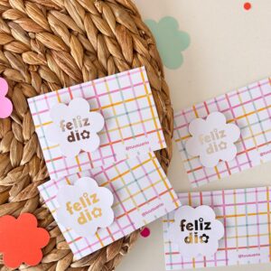 Tarjetas flor 3D (x16u)✿