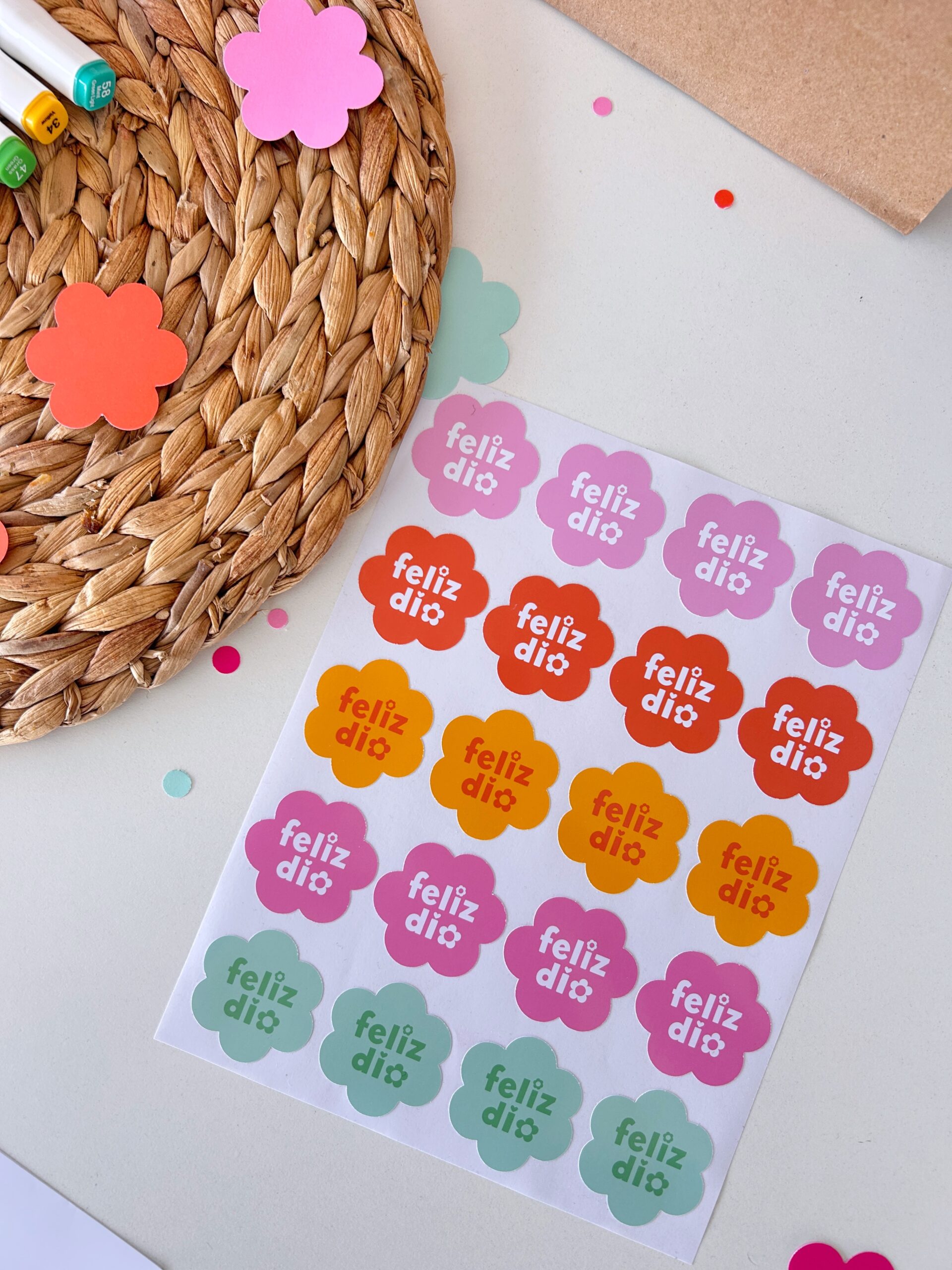 Stickers feliz día (x16u)✿ - Image 2