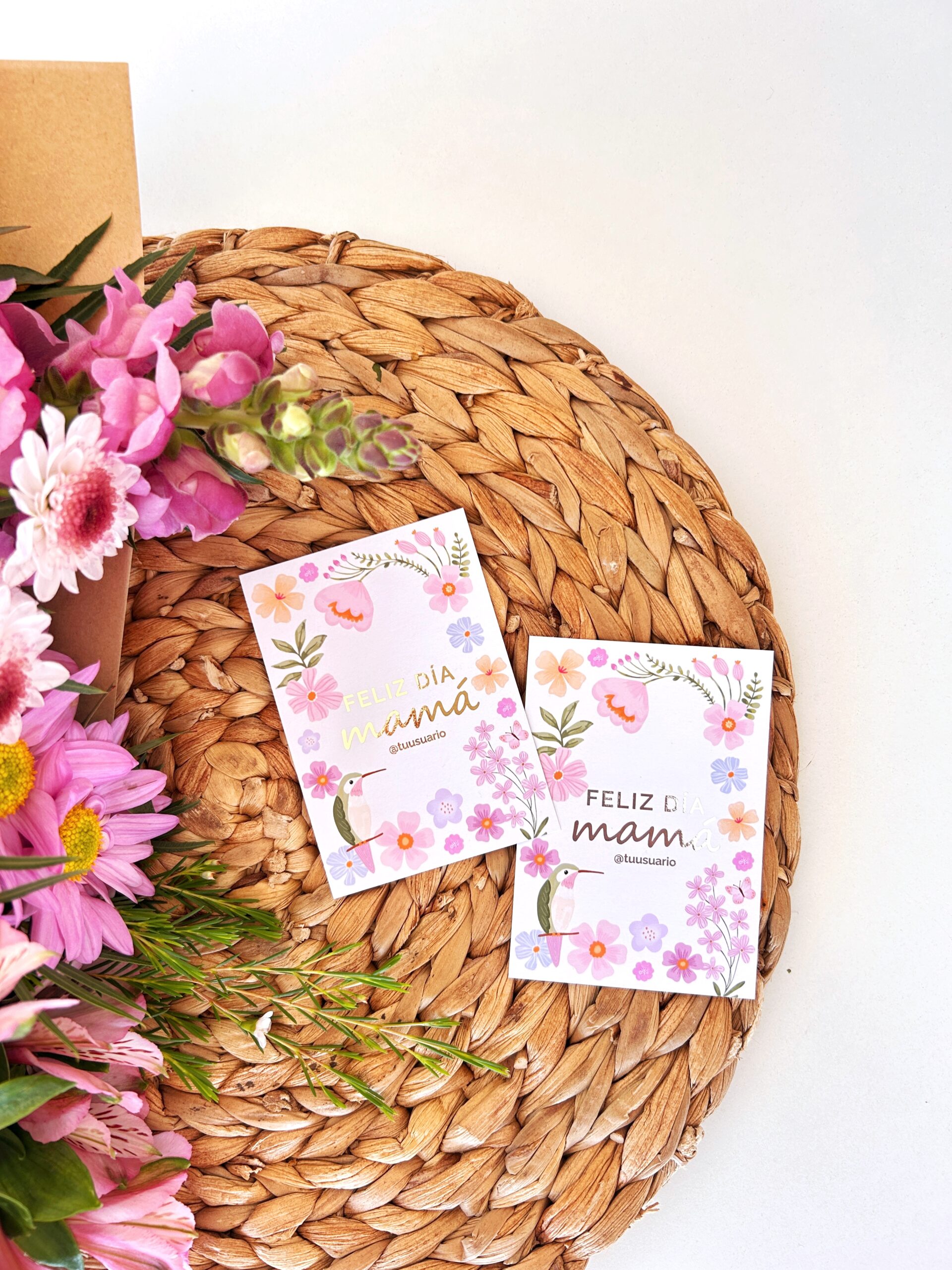 Tarjetas colibrí (x12u) ✿ - Imagen 2